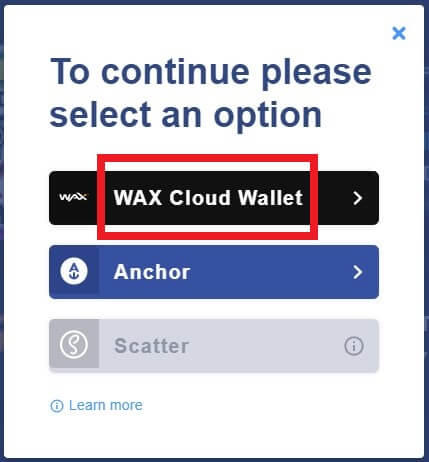 вход на atomichub через wax cloud wallet