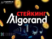 Стейкинг криптовалюты Algorand в Exodus
