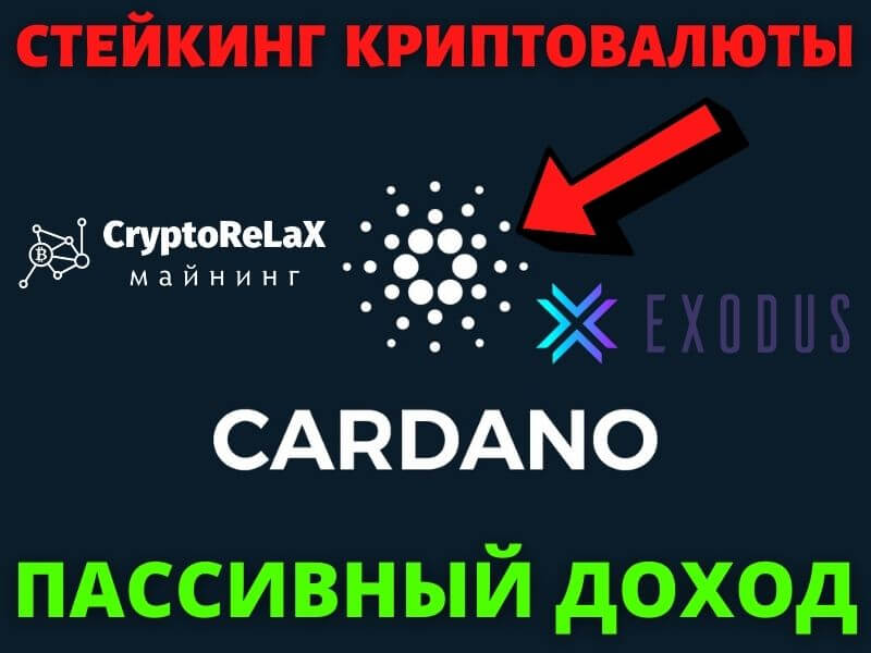 Стейкинг криптовалюты Cardano ADA в кошельке Exodus